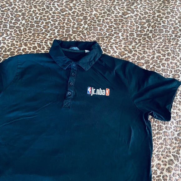 JR NBA Black Short Sleeve Polo XL - Picture 3 of 8